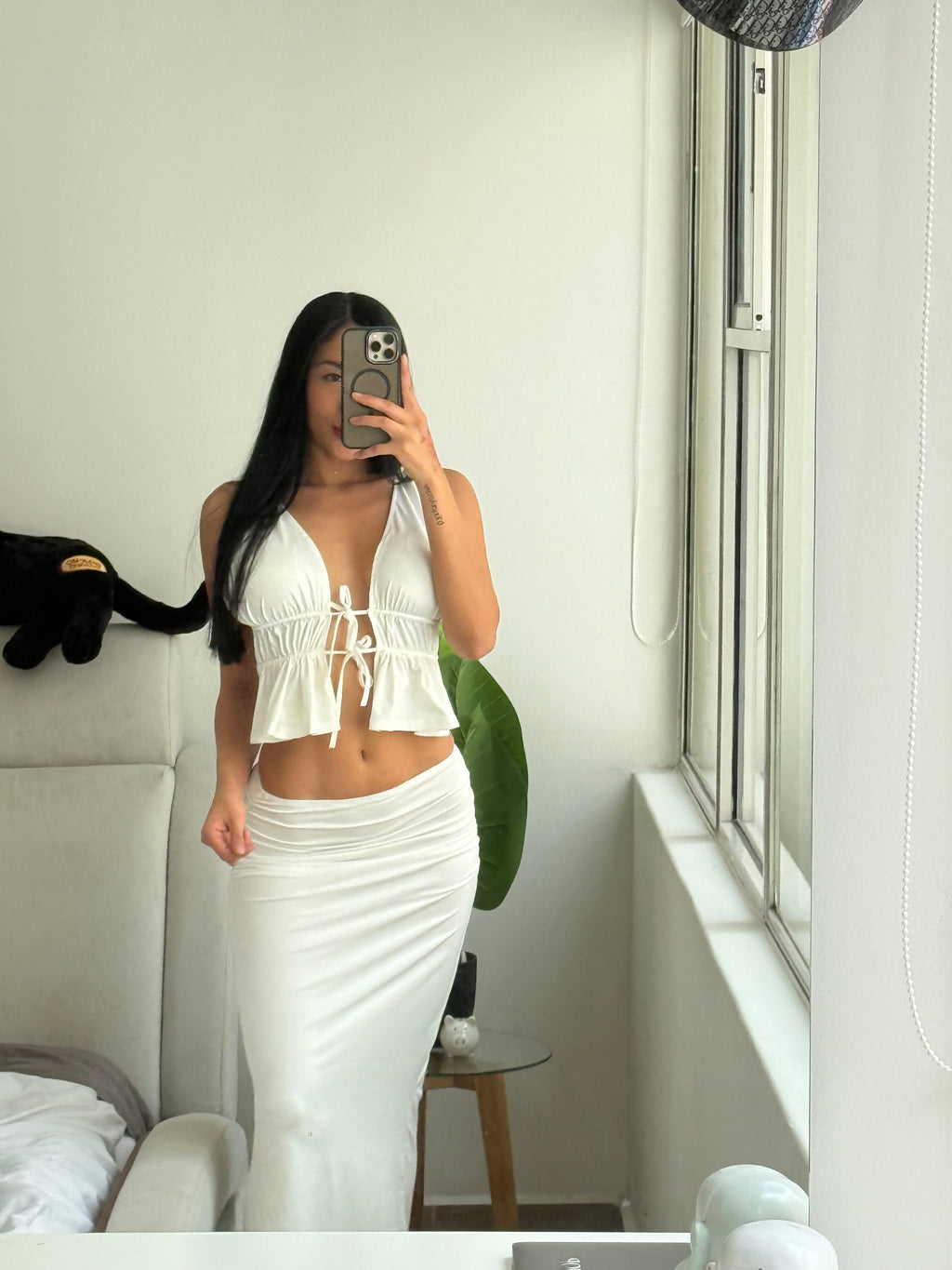 Conjunto playero blanco