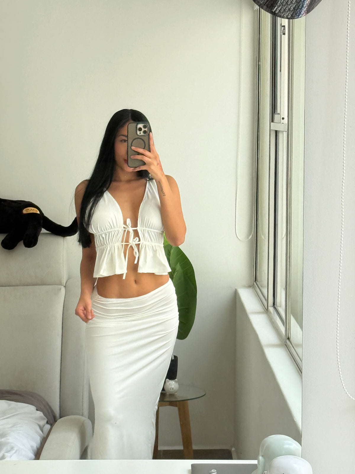 Conjunto playero blanco