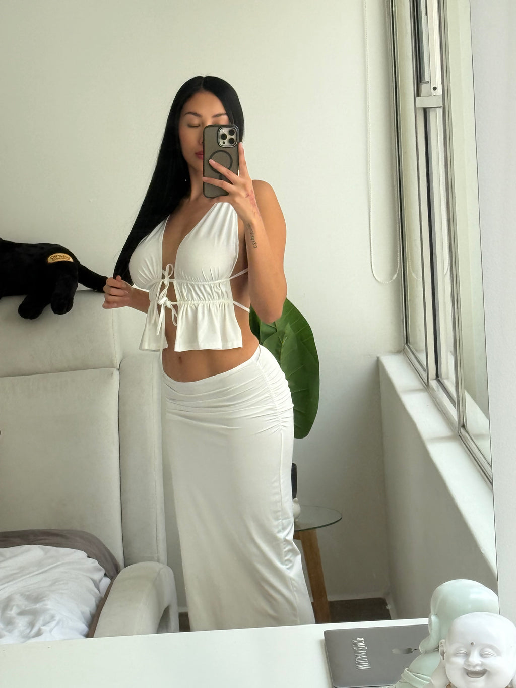 Conjunto playero blanco