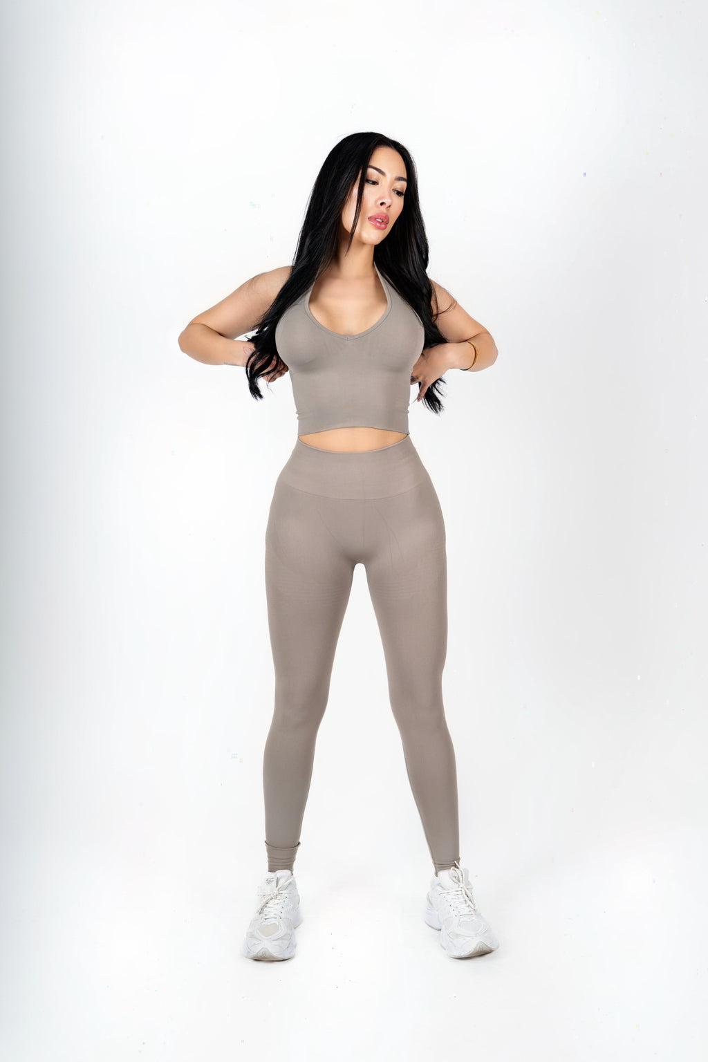 Set Athleisure Luxe - taupe