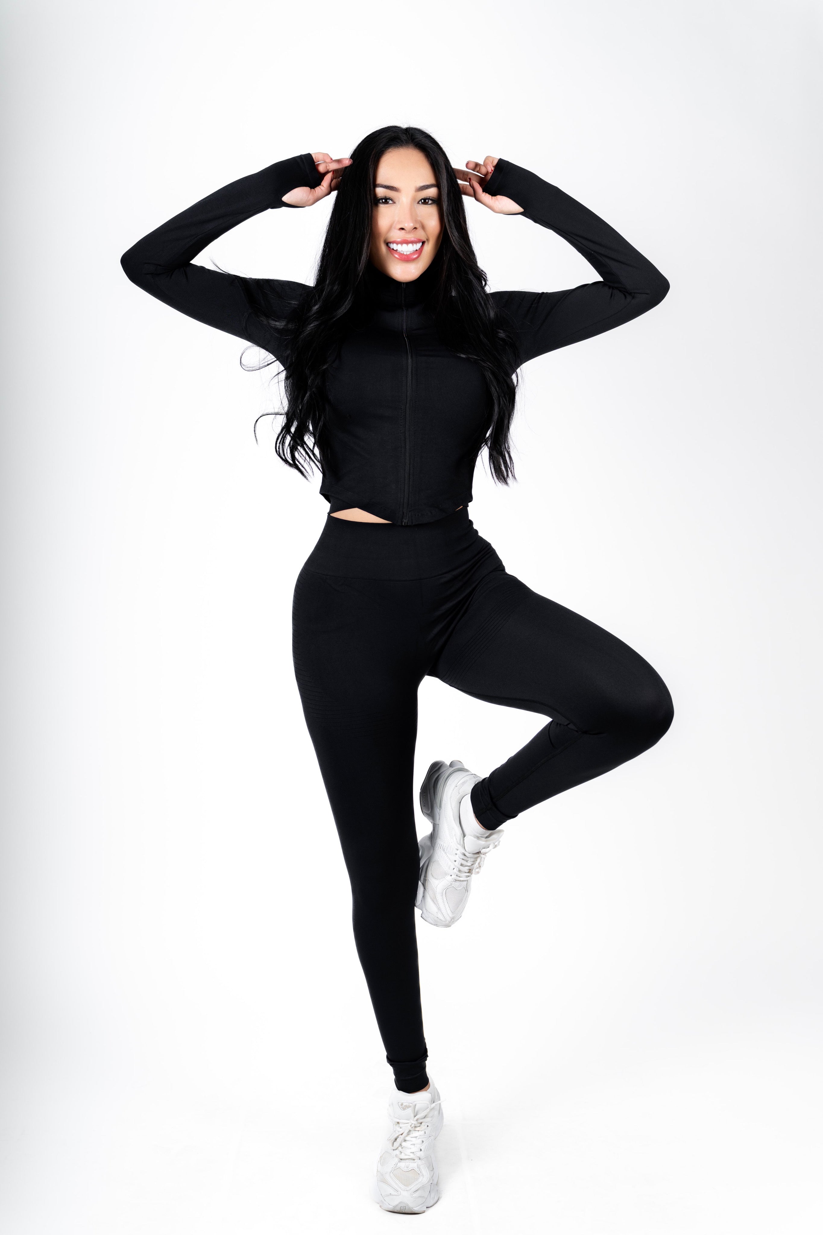 Set Athleisure Luxe - Negro