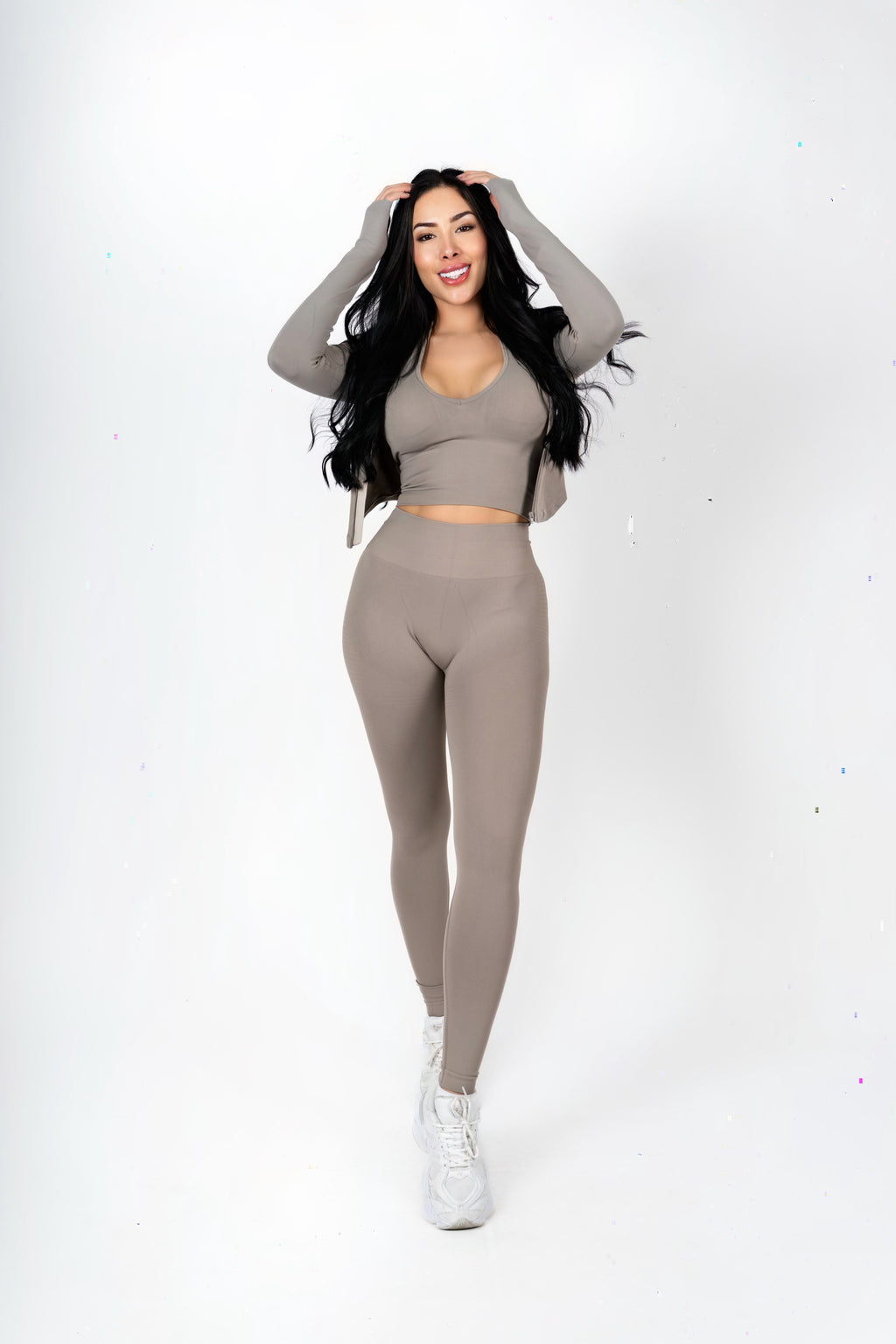 Set Athleisure Luxe - taupe