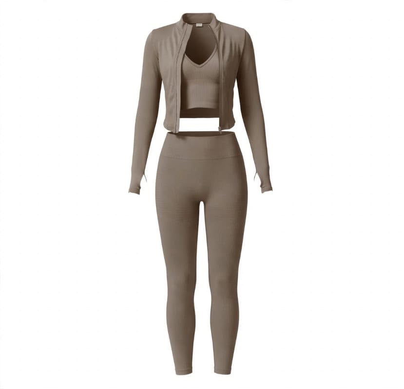 Set Athleisure Luxe - taupe