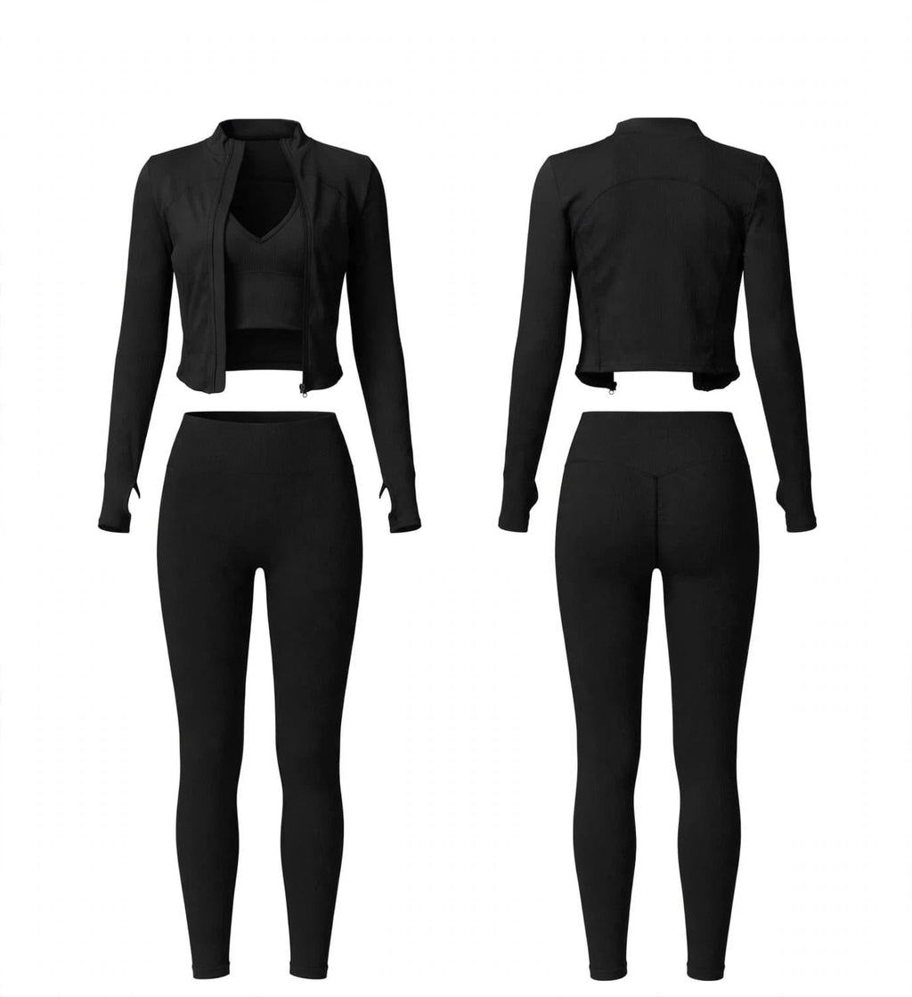 Set Athleisure Luxe - Negro