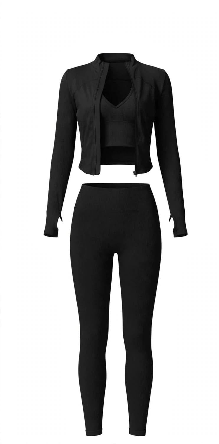Set Athleisure Luxe - Negro