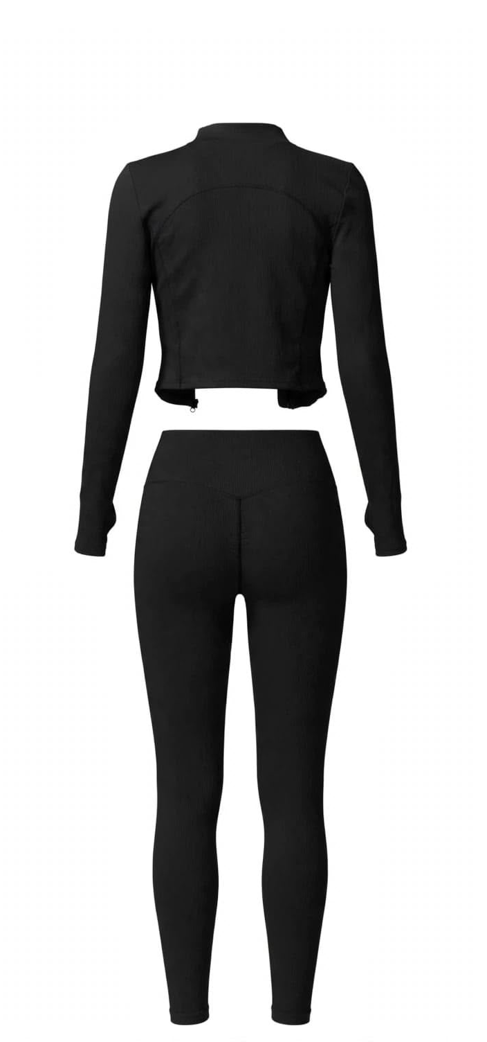 Set Athleisure Luxe - Negro