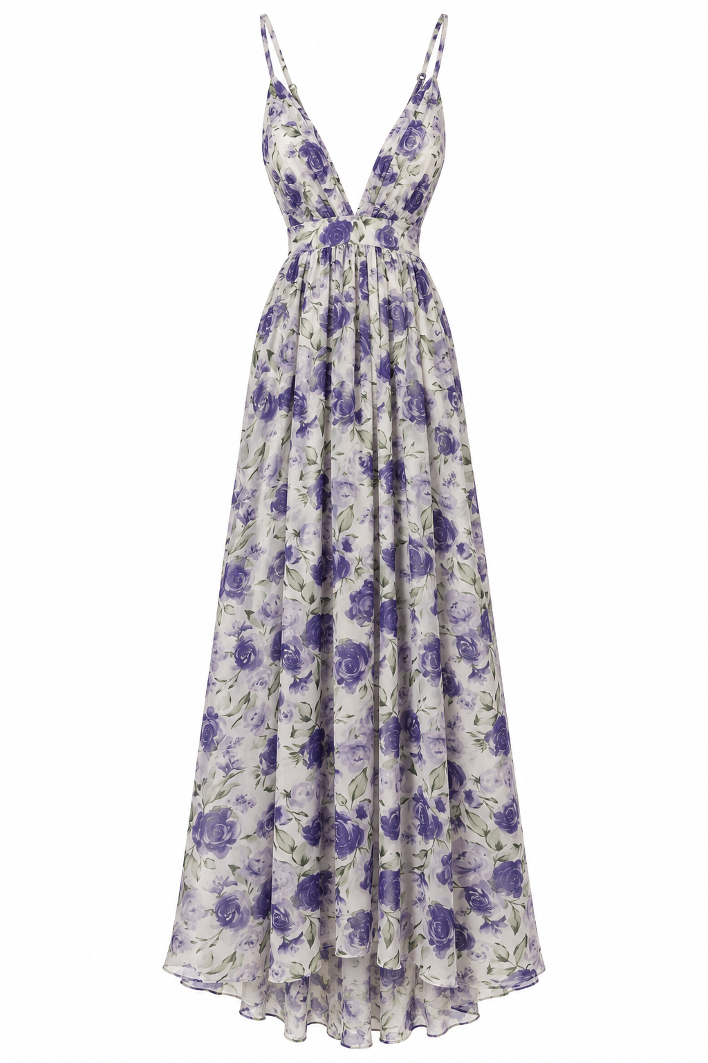 vestido maxi floral
